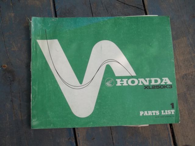 partsbook hondaxl250k3